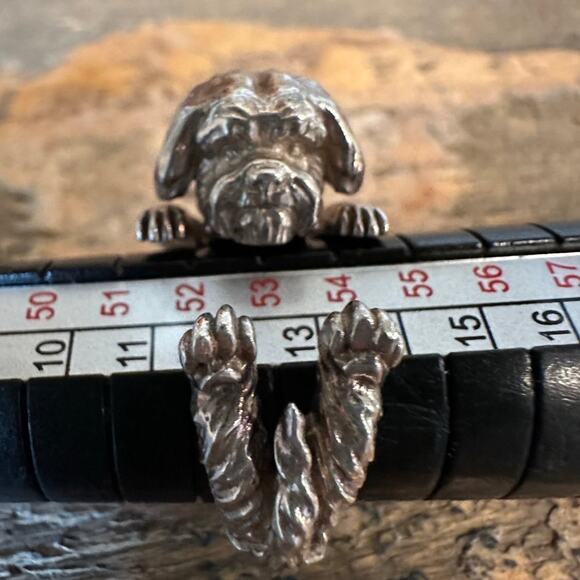 Shih Tzu Ring by Dog Fever Sterling Silver Size 7 - Picture 3 of 6